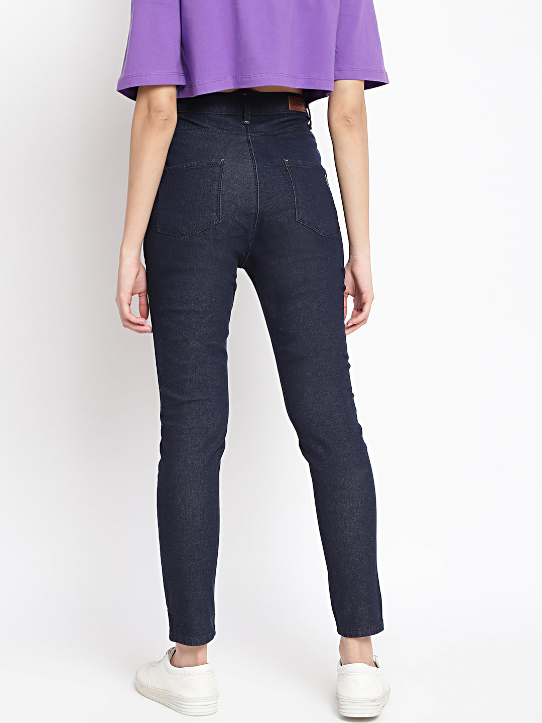 Women High Waist Black Slim Fit Denim Jeans