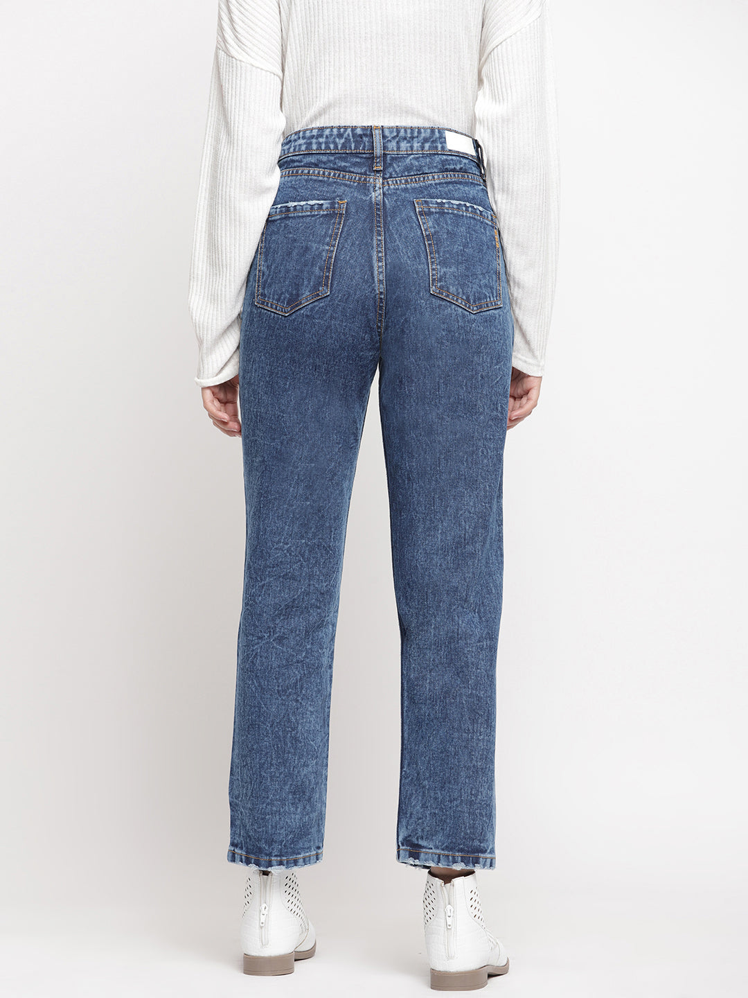 Dark Blue Mom Fit Jeans