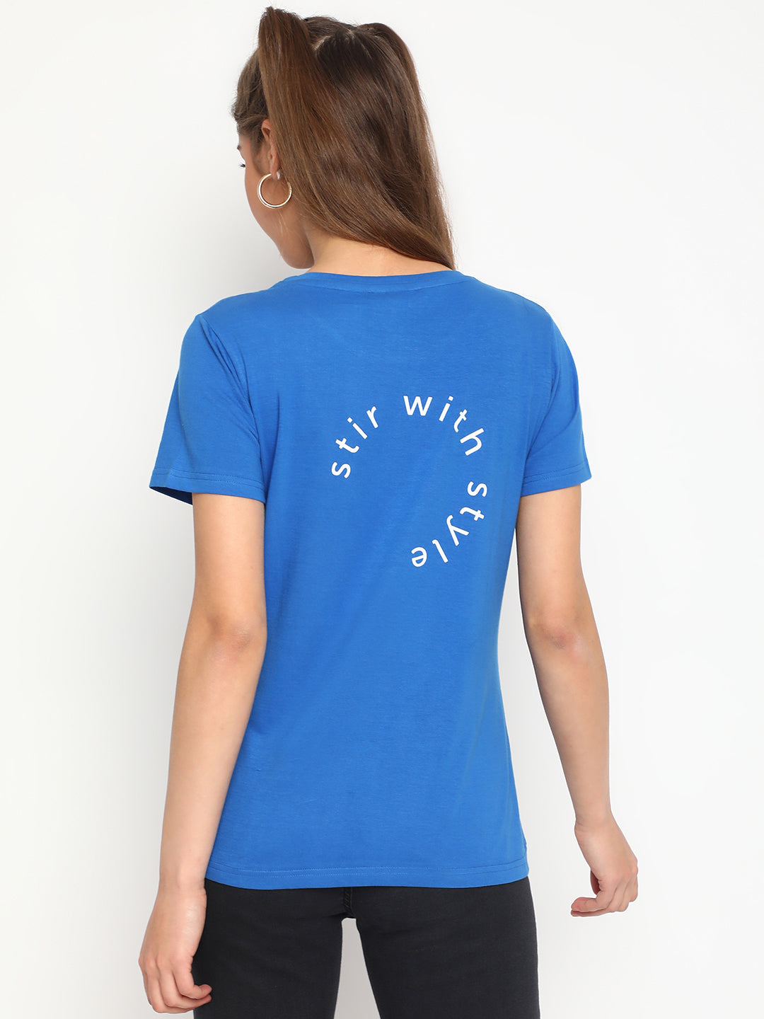 Blue Cotton T-shirt