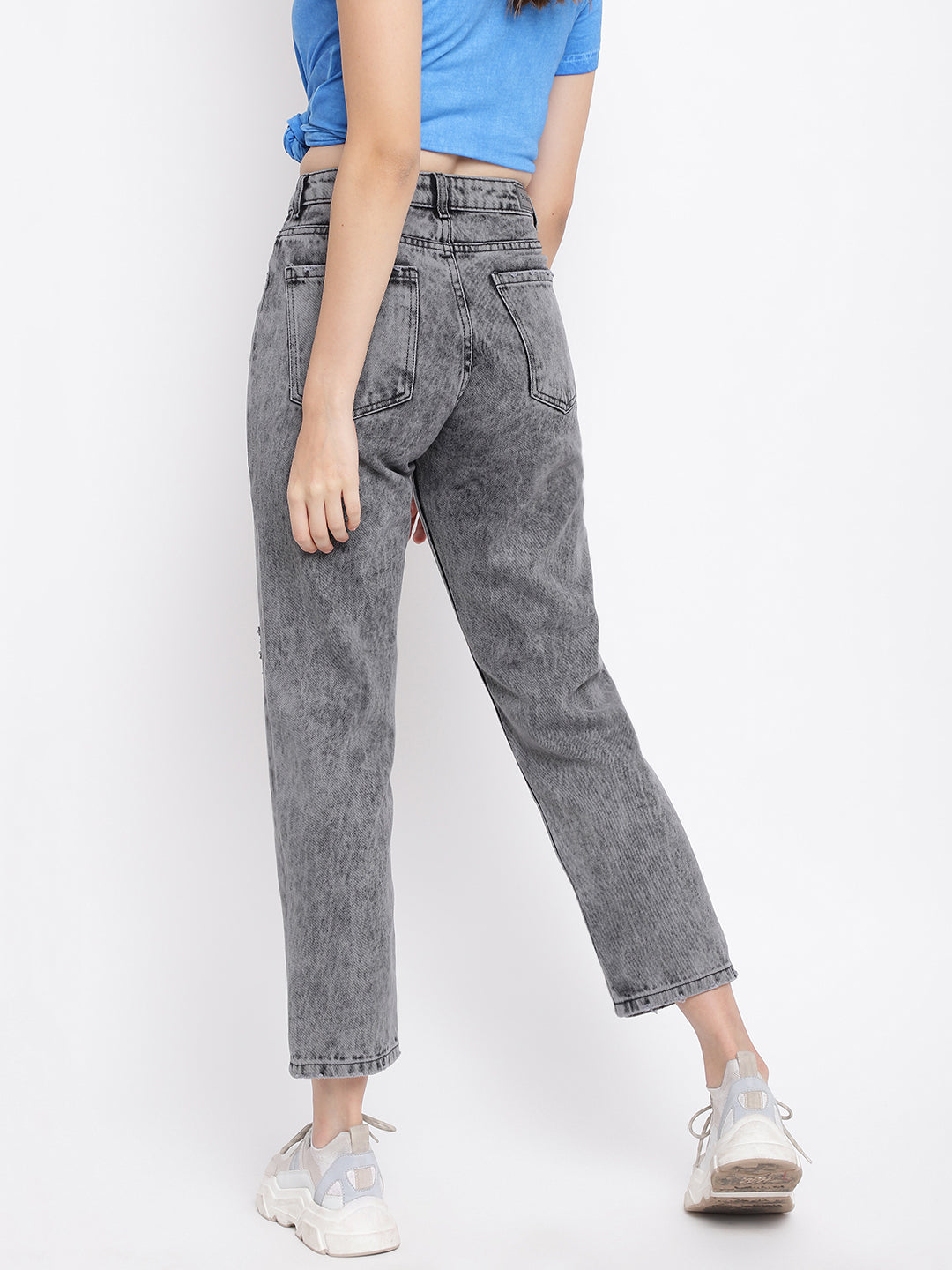 High Waist Mom Fit Denim Jeans