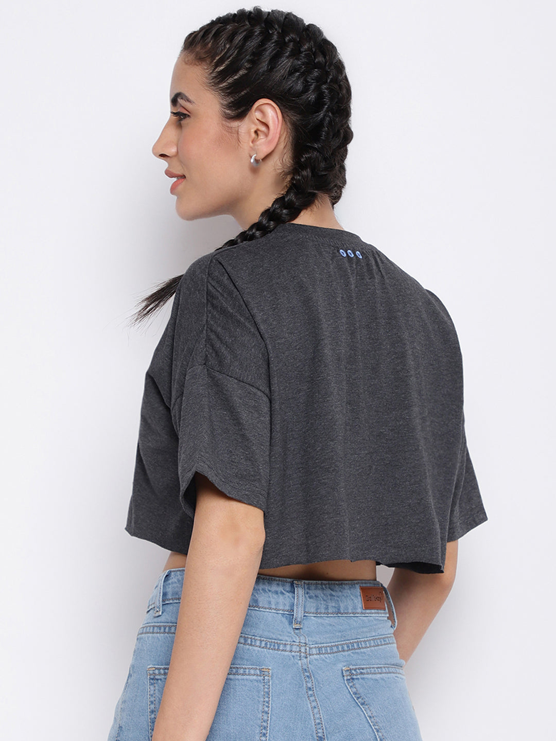 Dark Grey Printed T-shirt