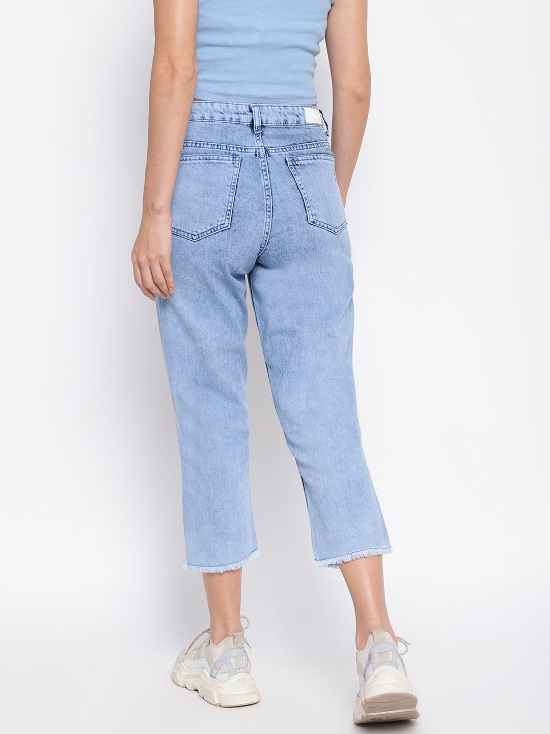 Smoky Blue Mom Fit Jeans