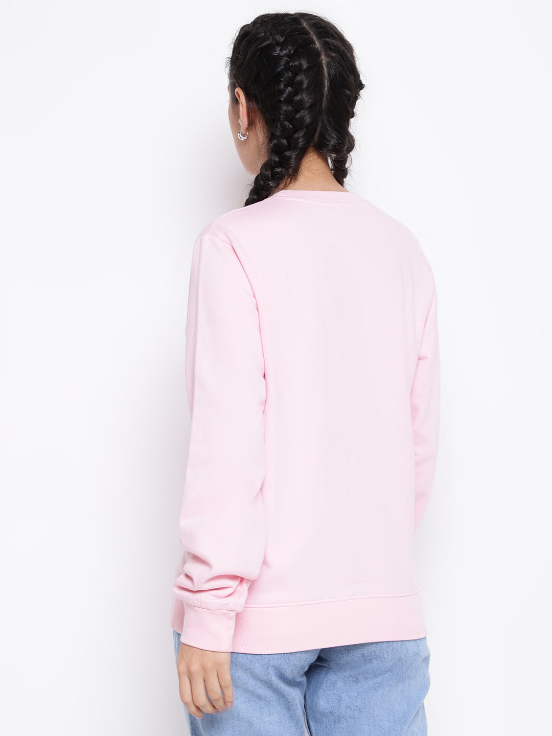 Light Pink Cotton Sweatshirt