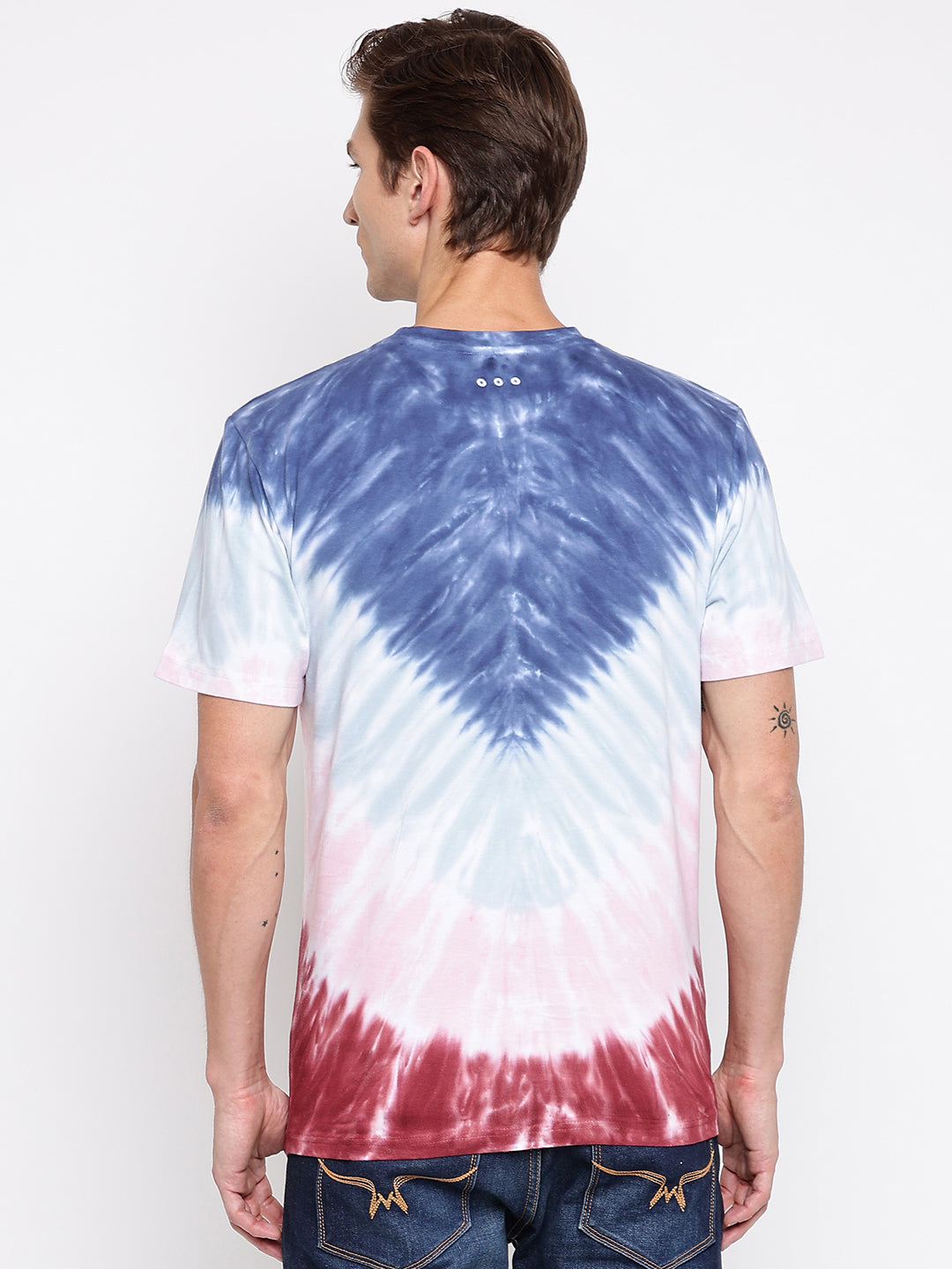 Blue Tie Dye Printed T-shirt