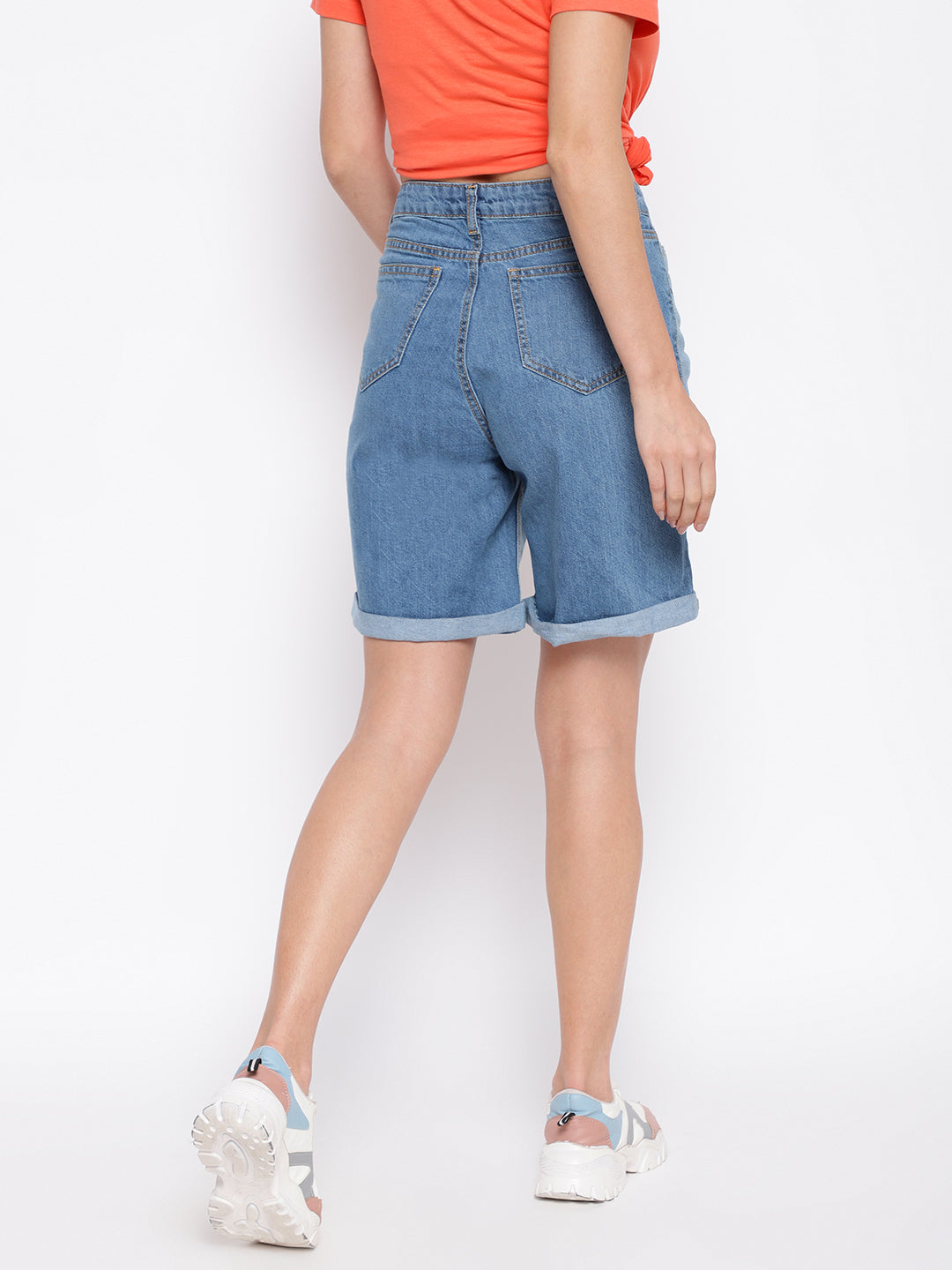 Light Blue Reversed Short