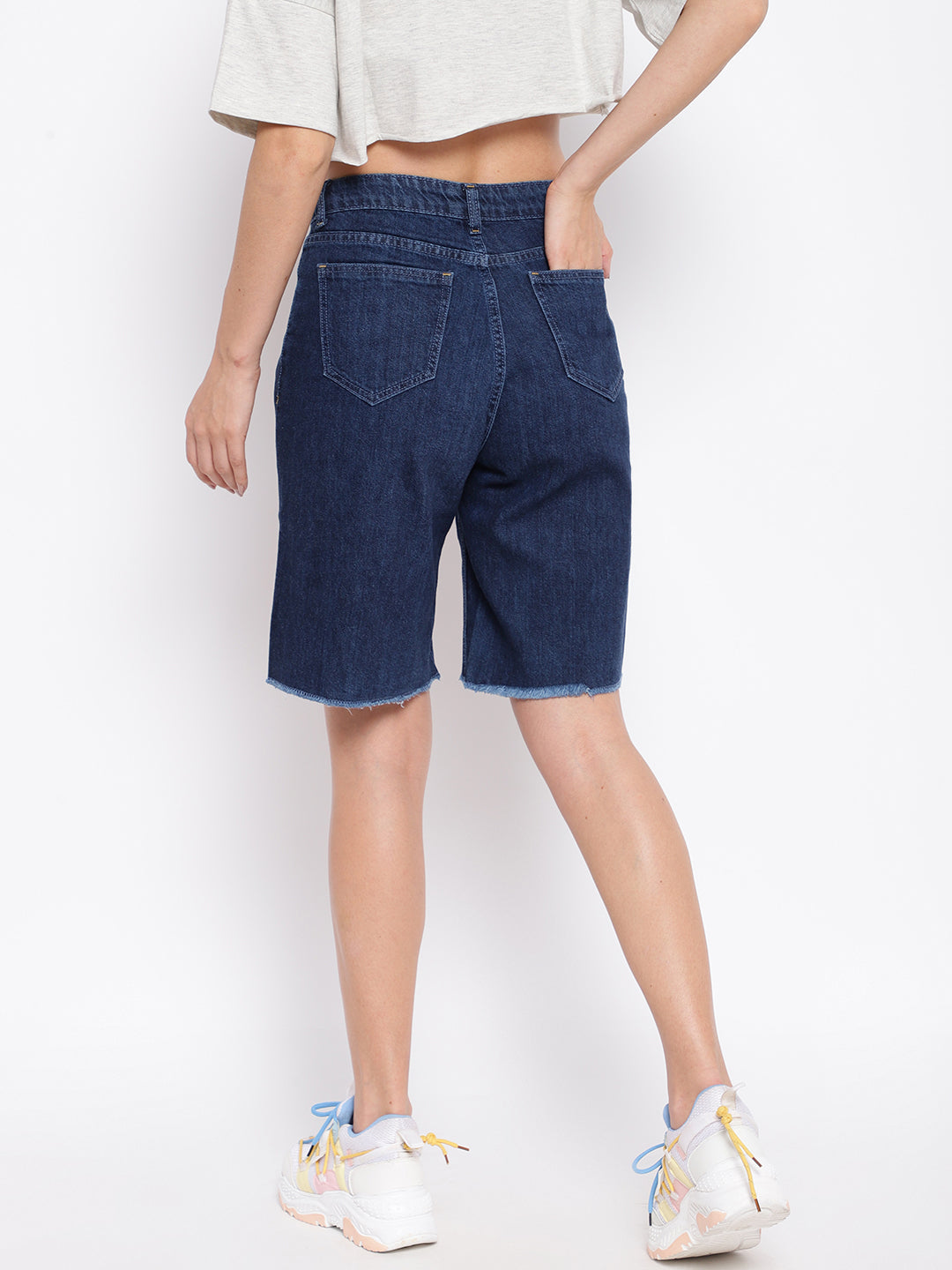 Zig Zag Button Shorts