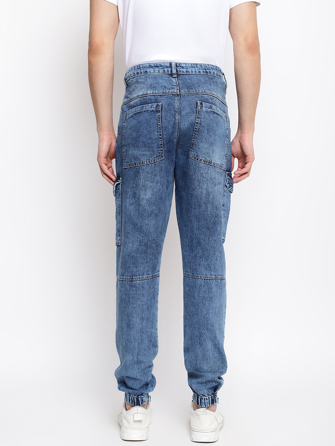 Mid Blue Denim Joggers