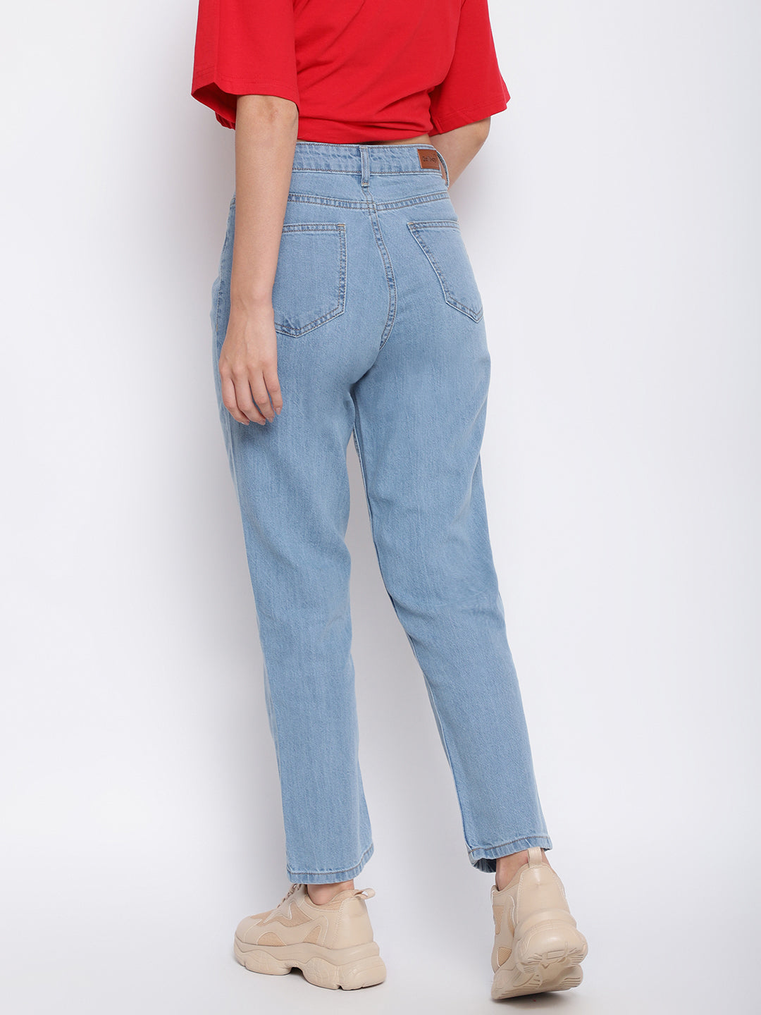 Light Blue Straight Fit Jeans