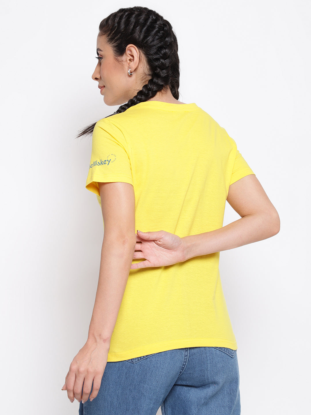 Yellow Cotton  T-shirt