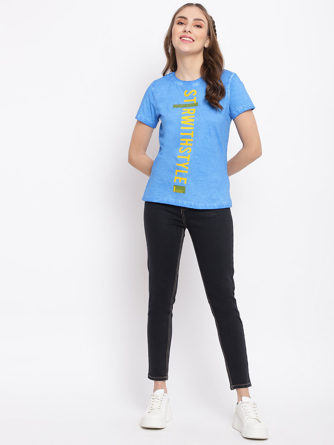 High Waist Black Slim Fit Jeans