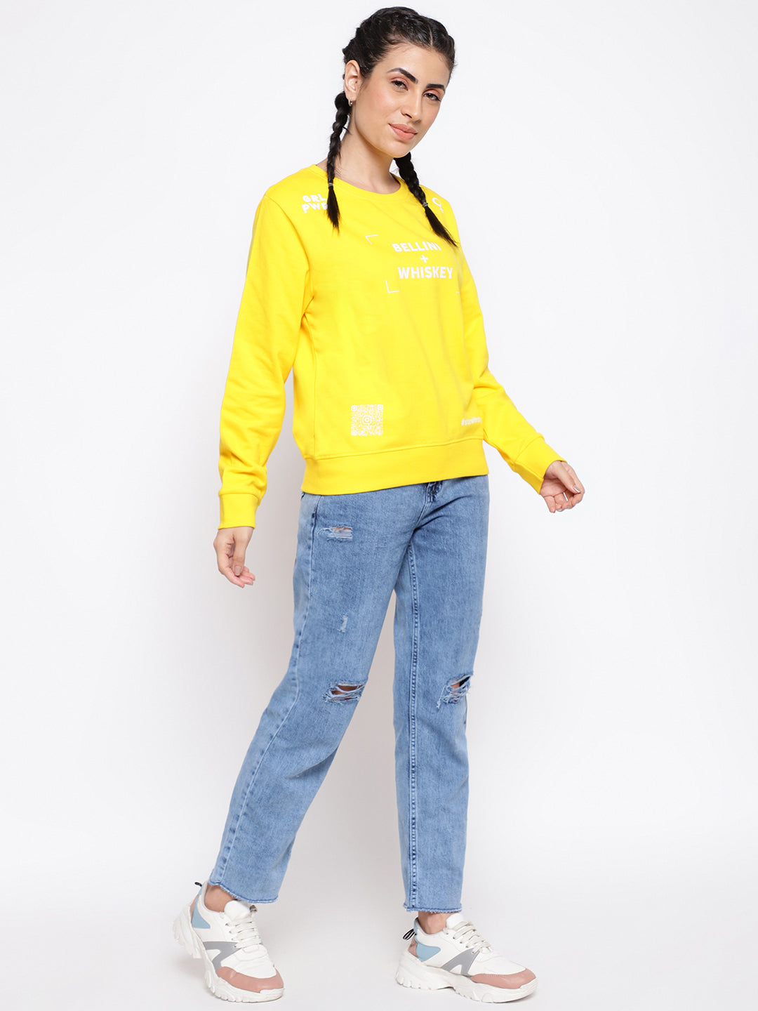 Yellow Cotton Sweatshirt