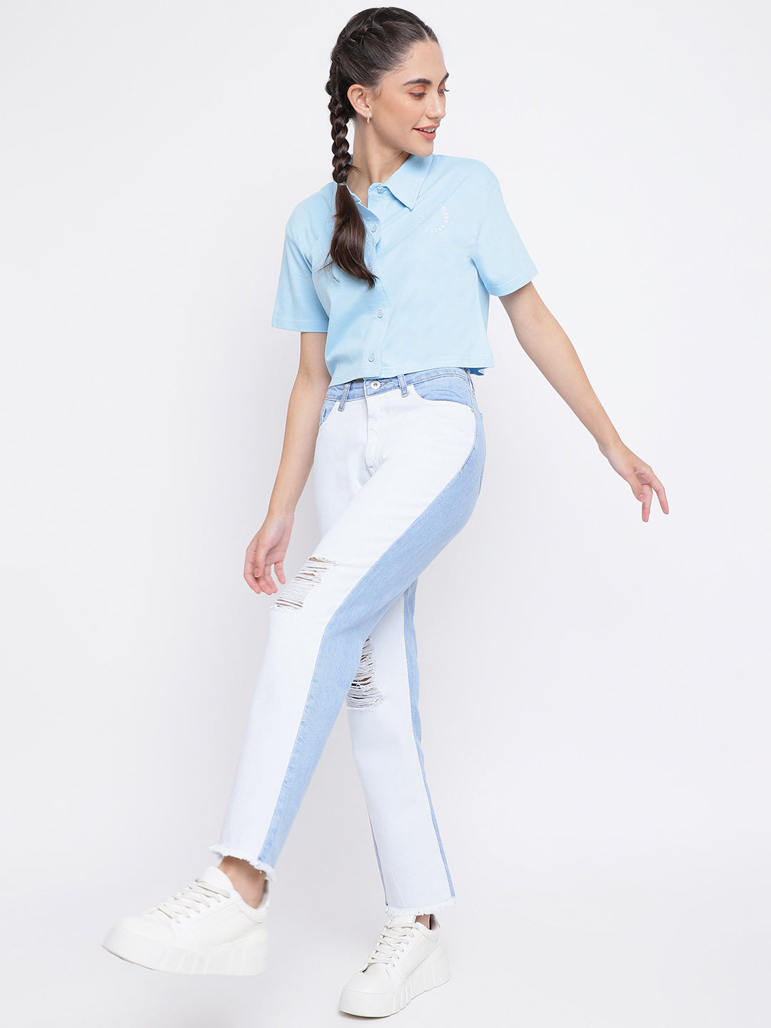 Light Blue Distracted Mom Fit Jeans