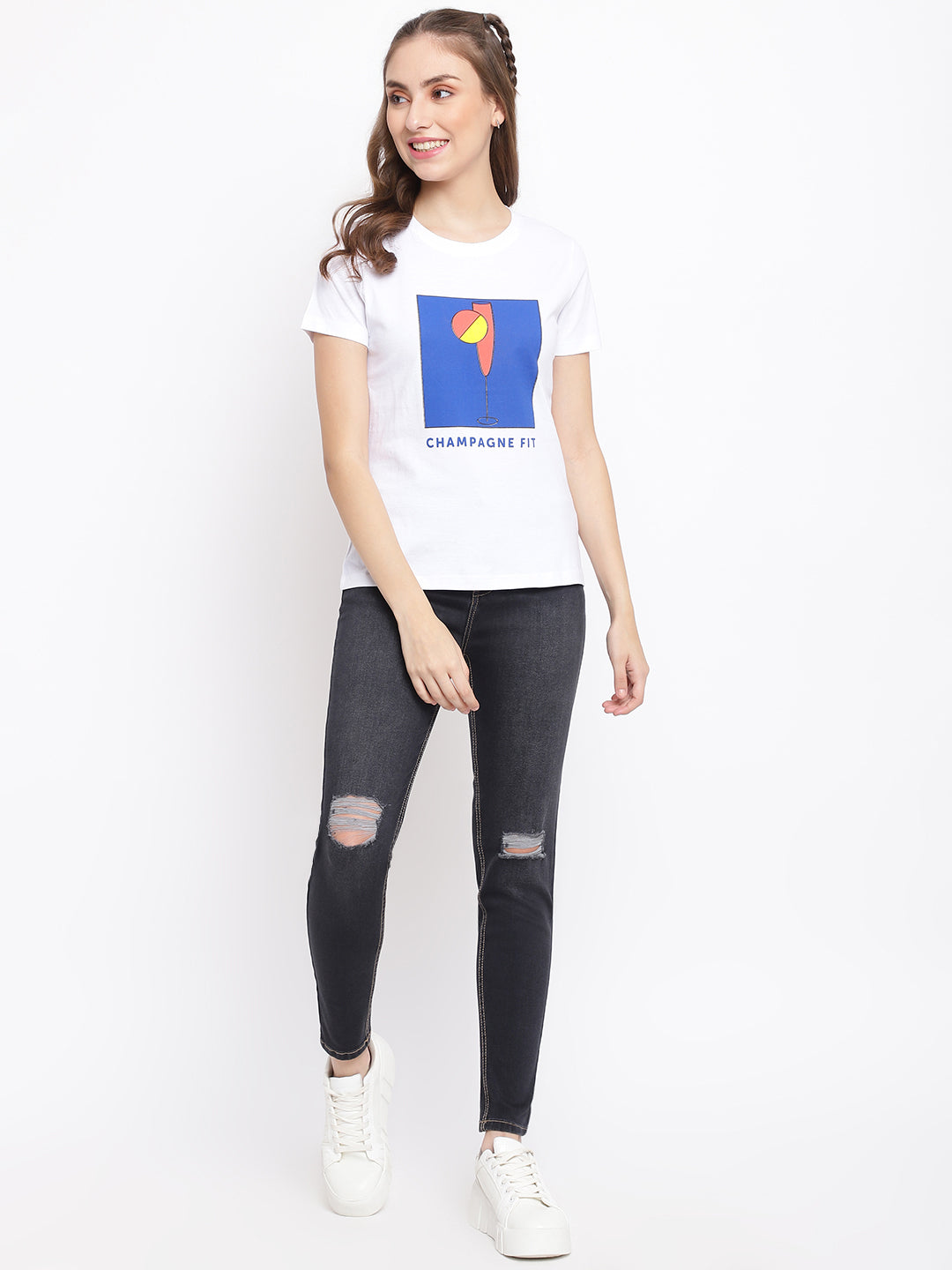 White Champagne Fit T-shirt