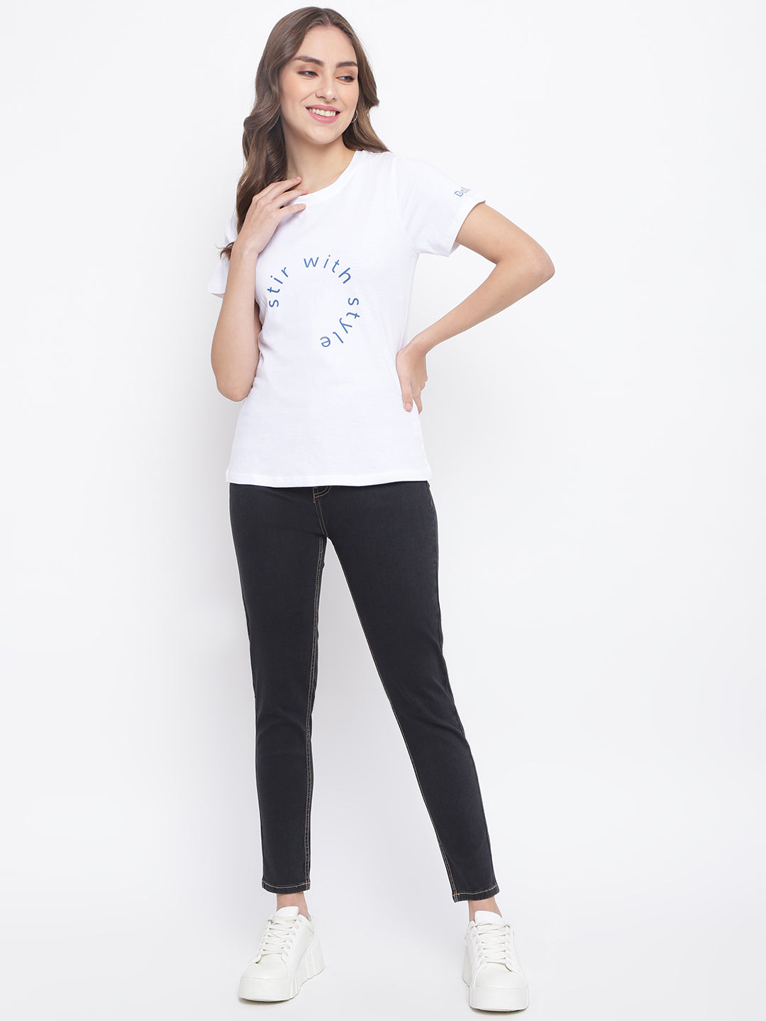 White Printed T-shirt