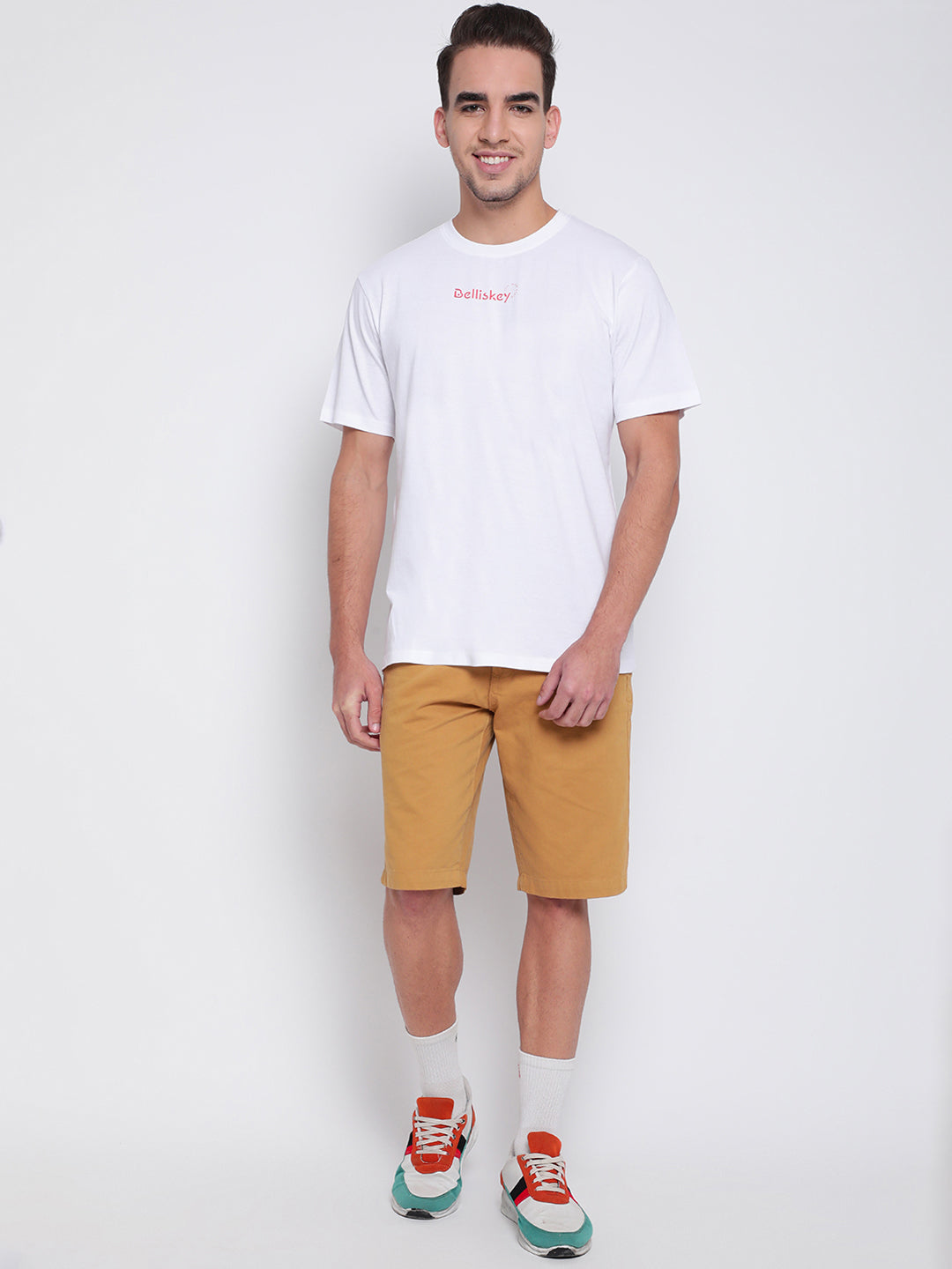 Men White Printed T-shirt