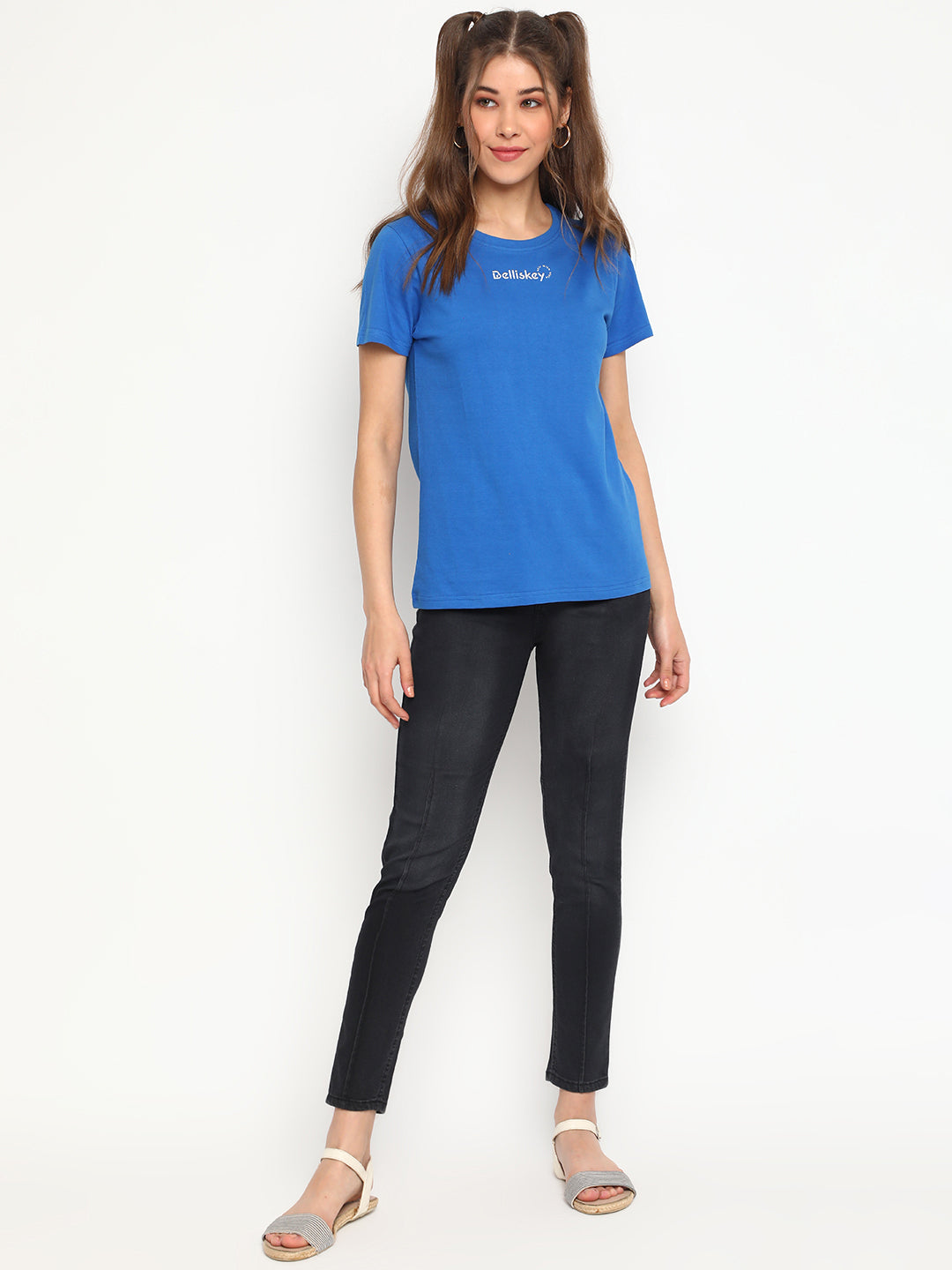 Blue Cotton T-shirt