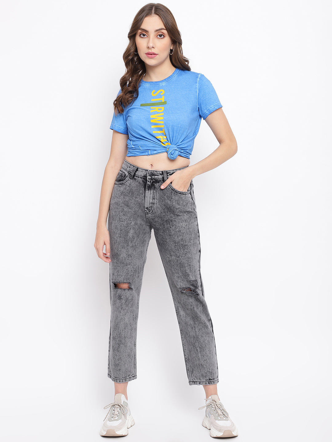 High Waist Mom Fit Denim Jeans