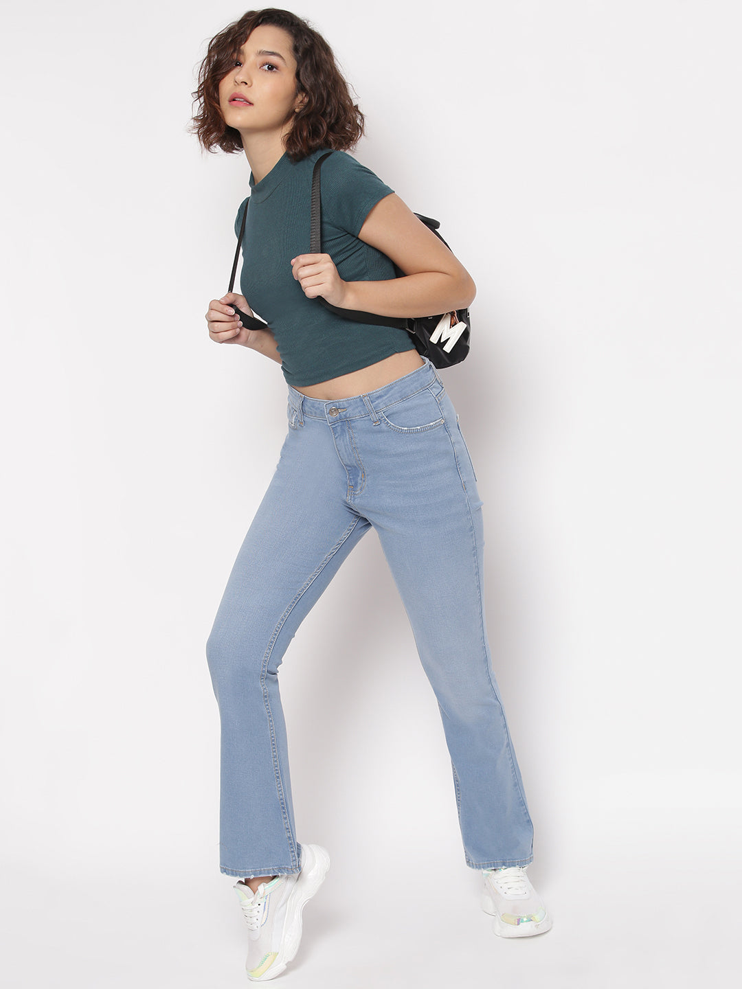 Blue Boot Cut Fit Jeans