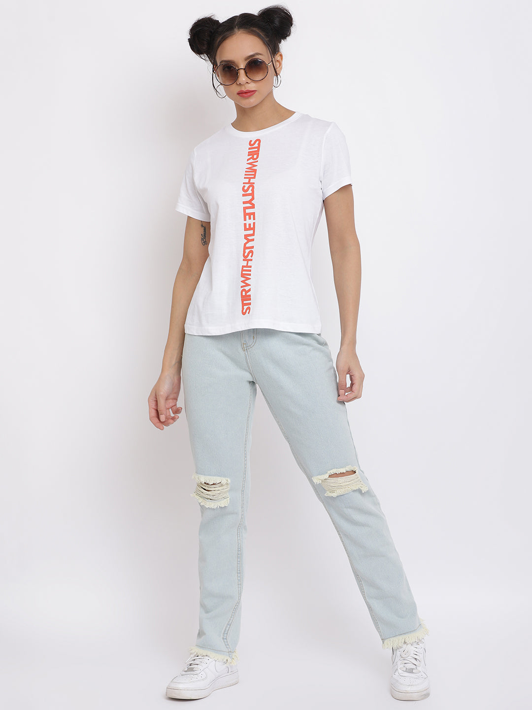 Women White Pantone T-shirt