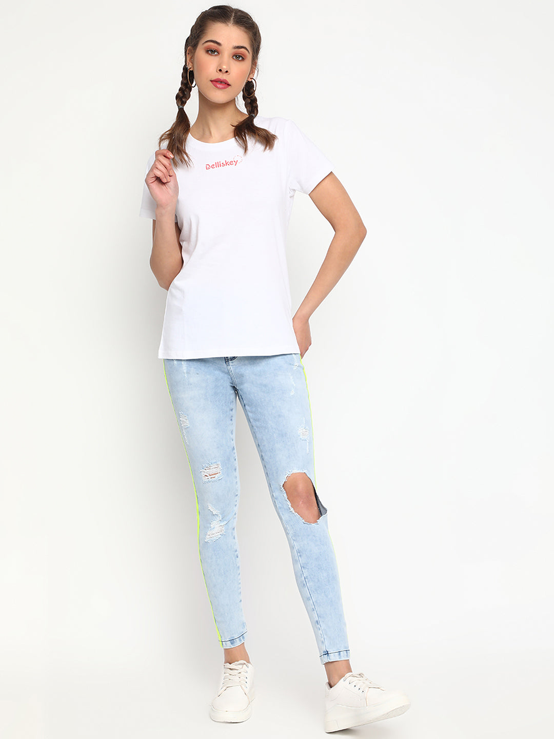 Distressed Skinny Fit Jeans