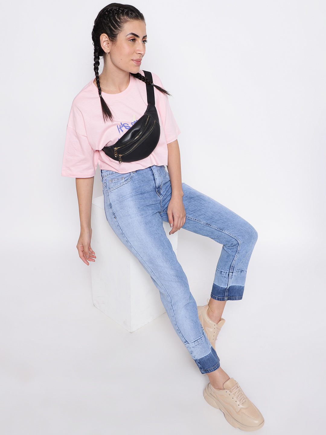 Light Blue Boyfriend Fit Jeans