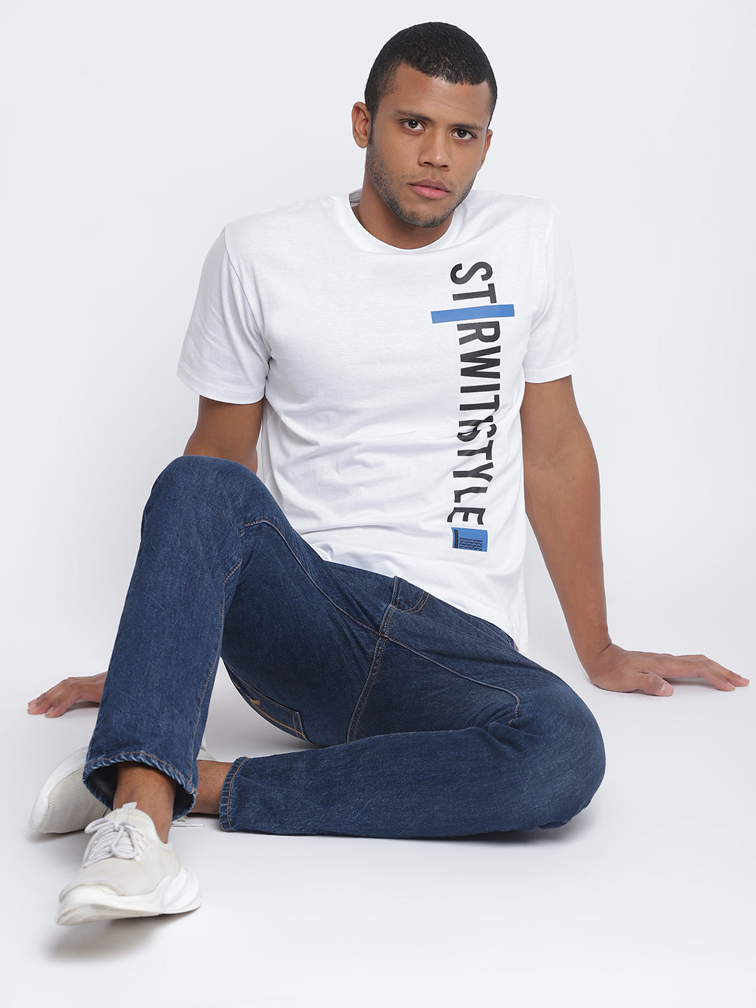 Men White Pantone T-shirt