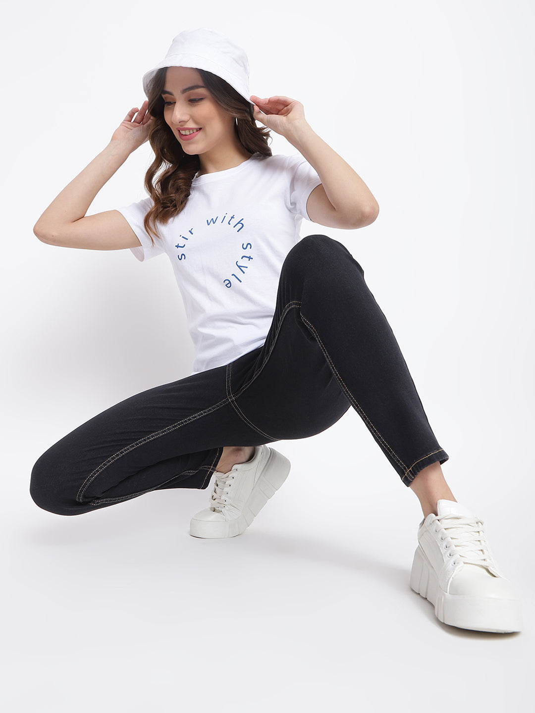 White Printed T-shirt