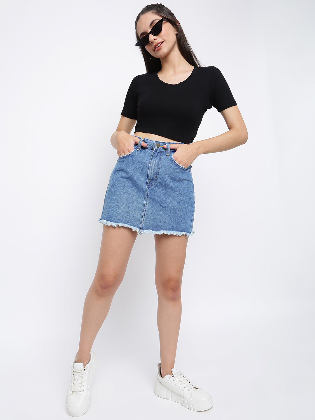 Blue Denim Skirt