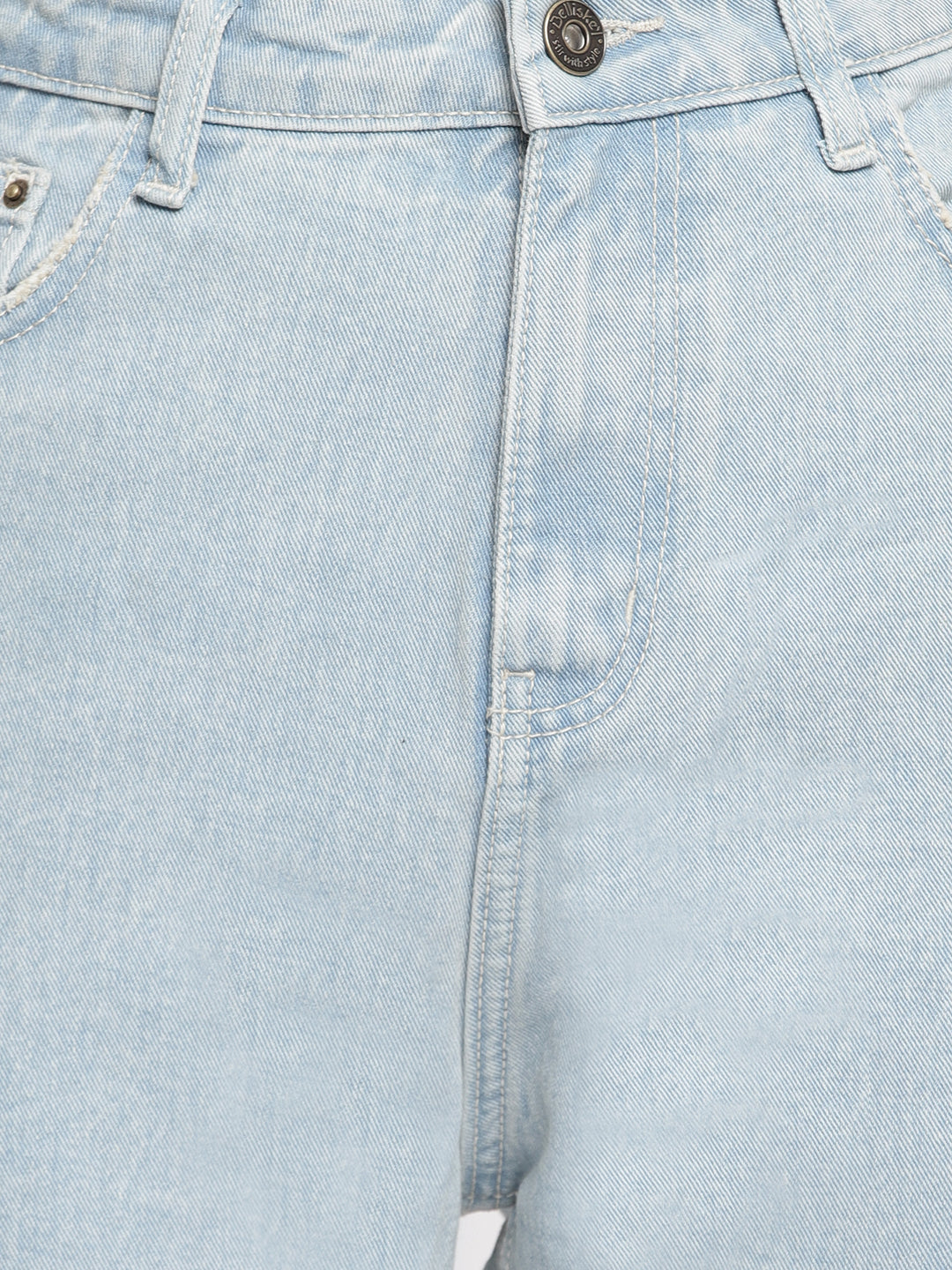 Women Light Blue Boyfriend Fit Denim Jeans