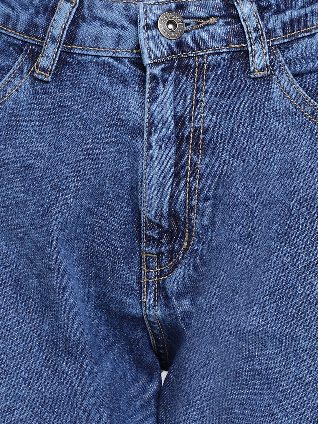 Back Slit Mom Fit Jeans