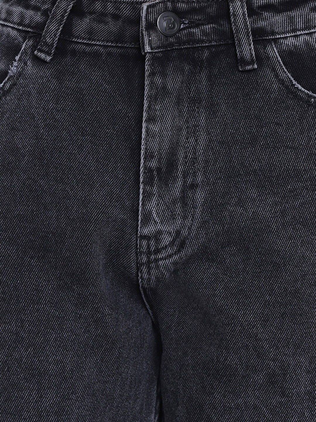 Smokey Grey Denim Mom Fit Jeans