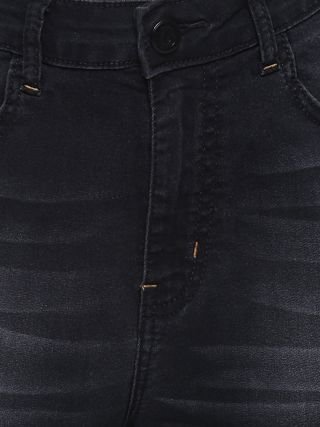 Women High Waist Black Basic Denim Shorts