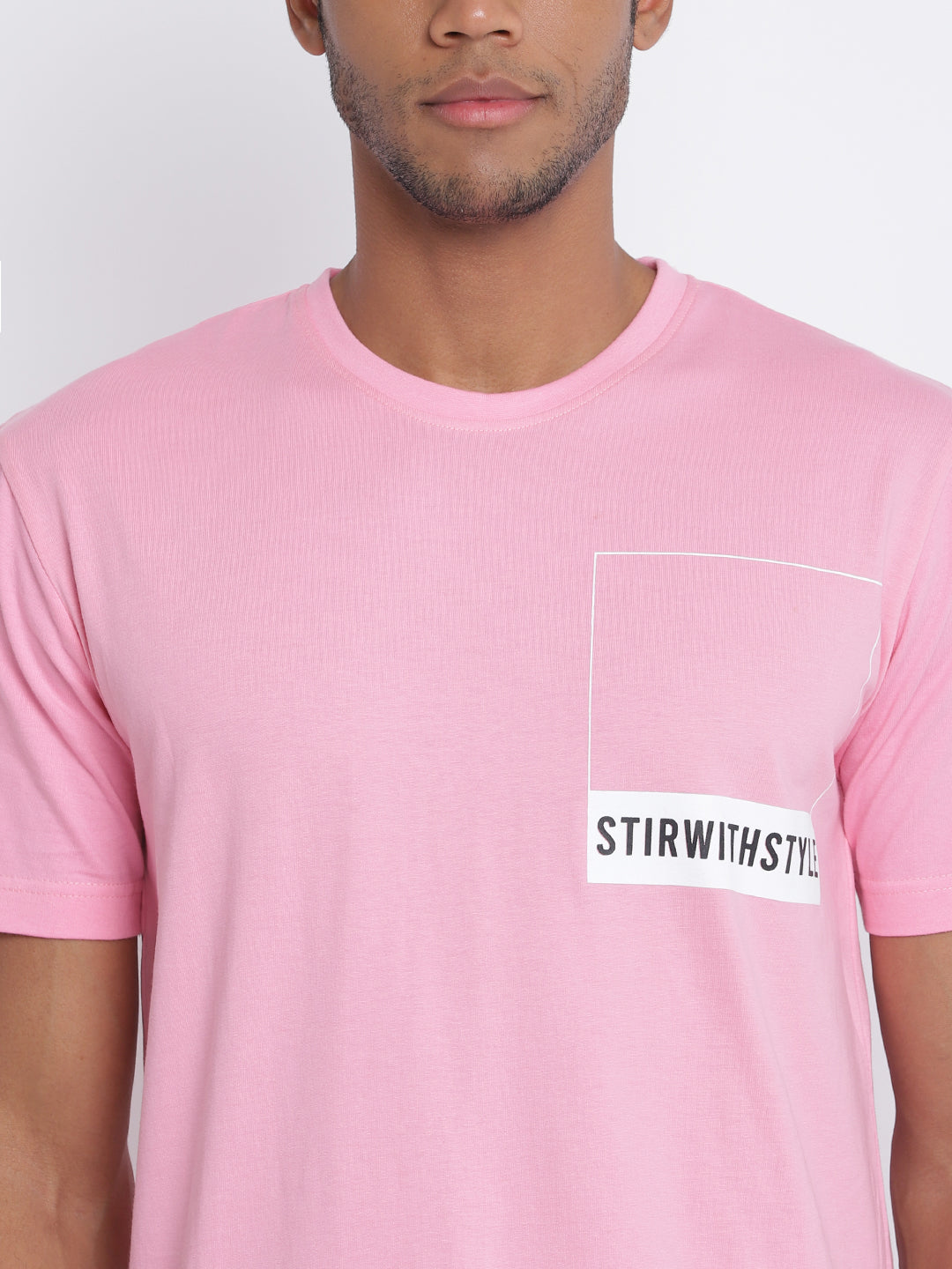 Men Candy Pink Pantone T-shirt