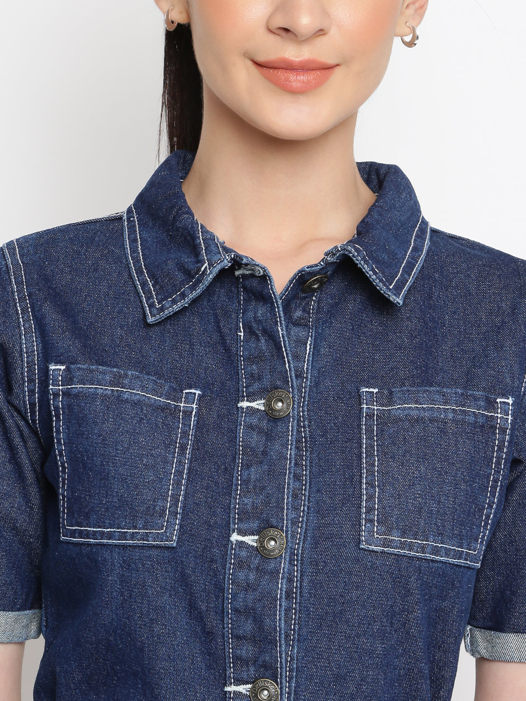 Denim Utility Playsuit