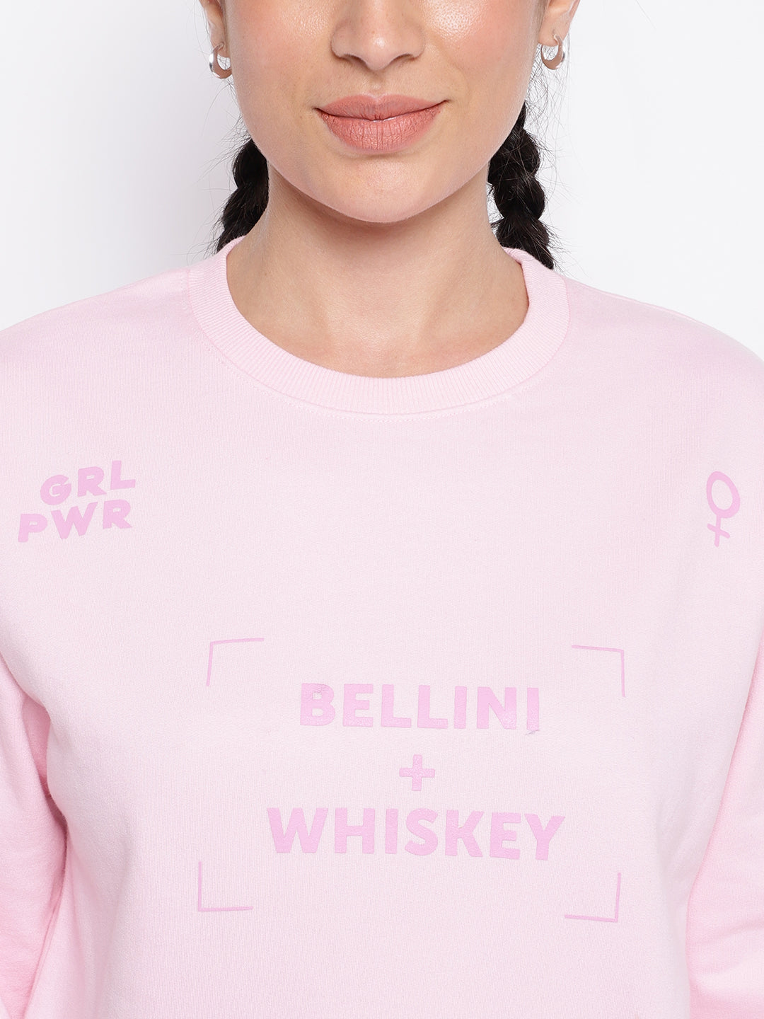Light Pink Cotton Sweatshirt
