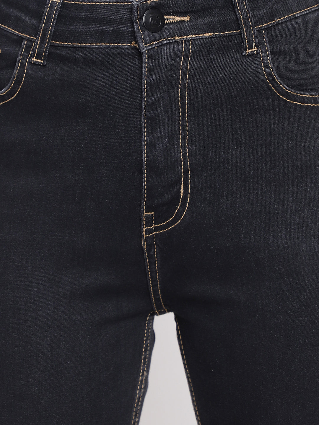 High Waist Black Slim Fit Jeans