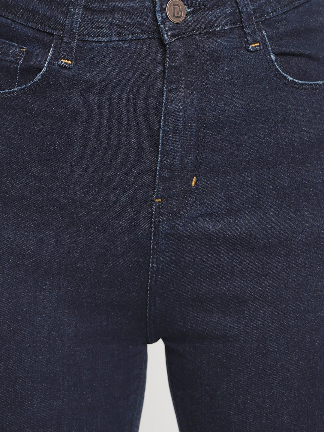Women Super High Waist Dark Blue Super Skinny Denim Jeans