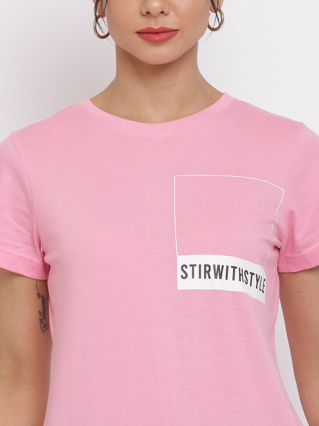 Women Light Pink Pantone T-shirt