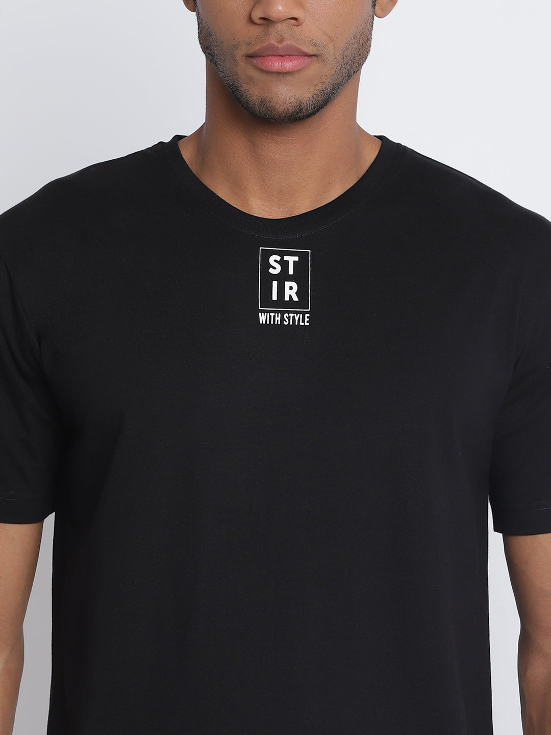 Men Black Pantone T-shirt