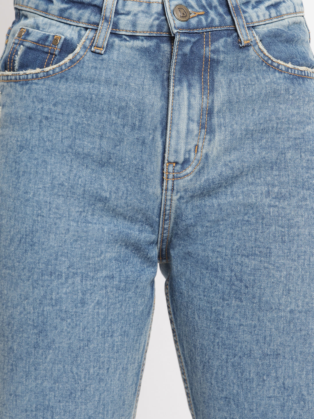 Smoky Blue Mom Jeans