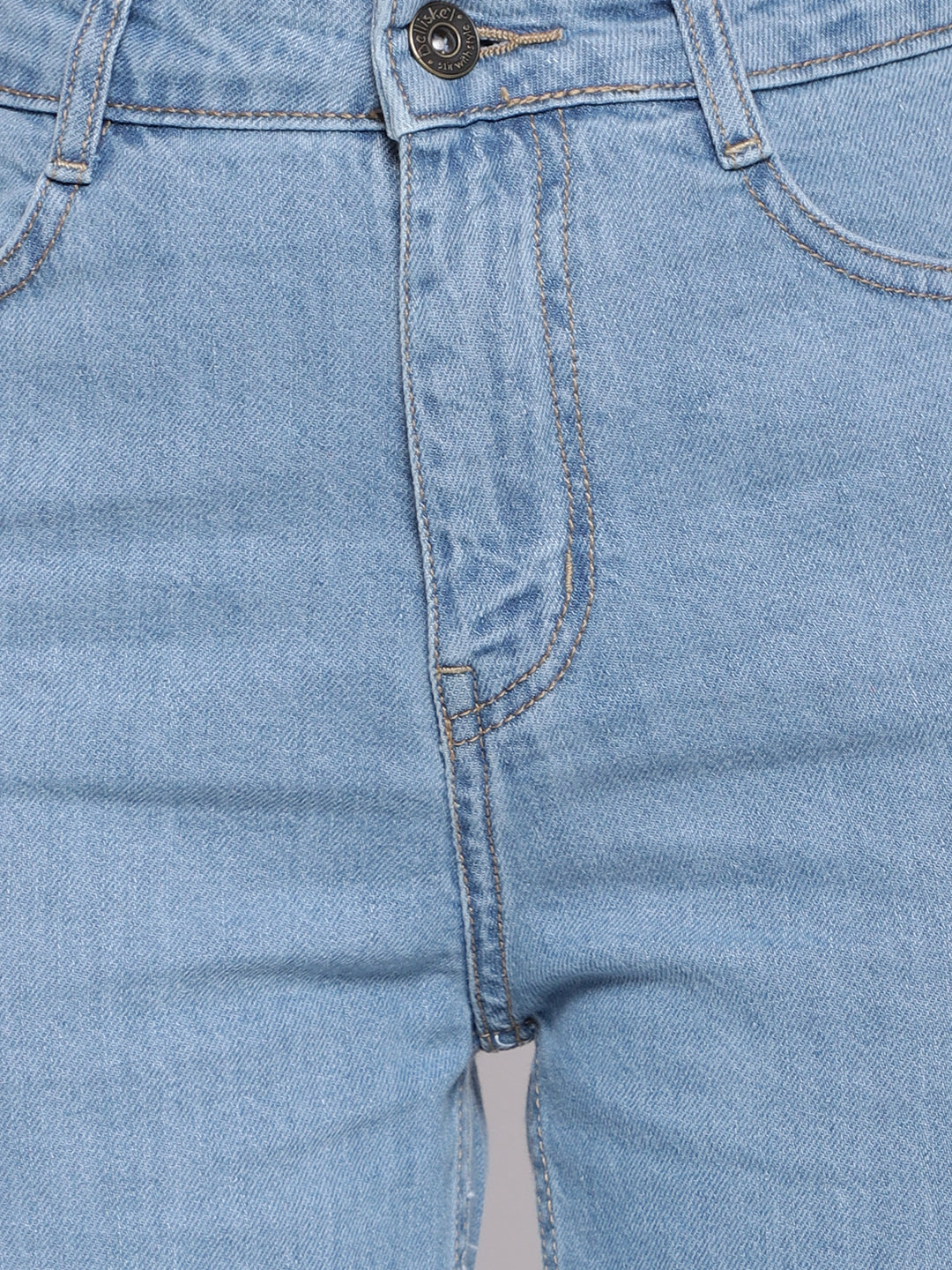 Light Blue Straight Fit Jeans