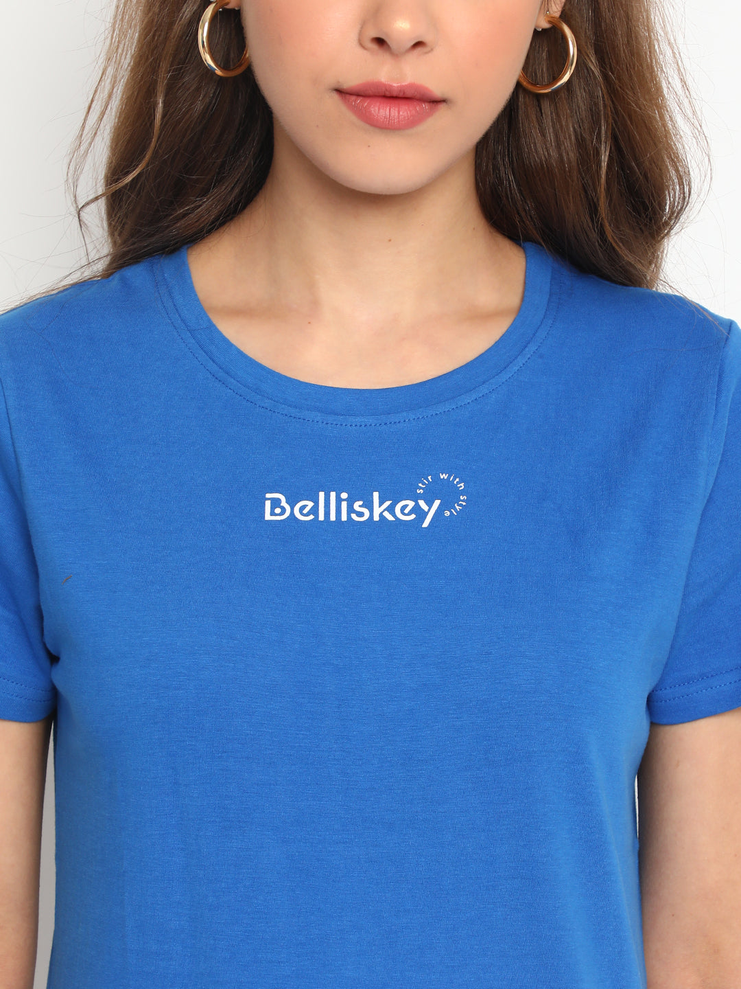 Blue Cotton T-shirt
