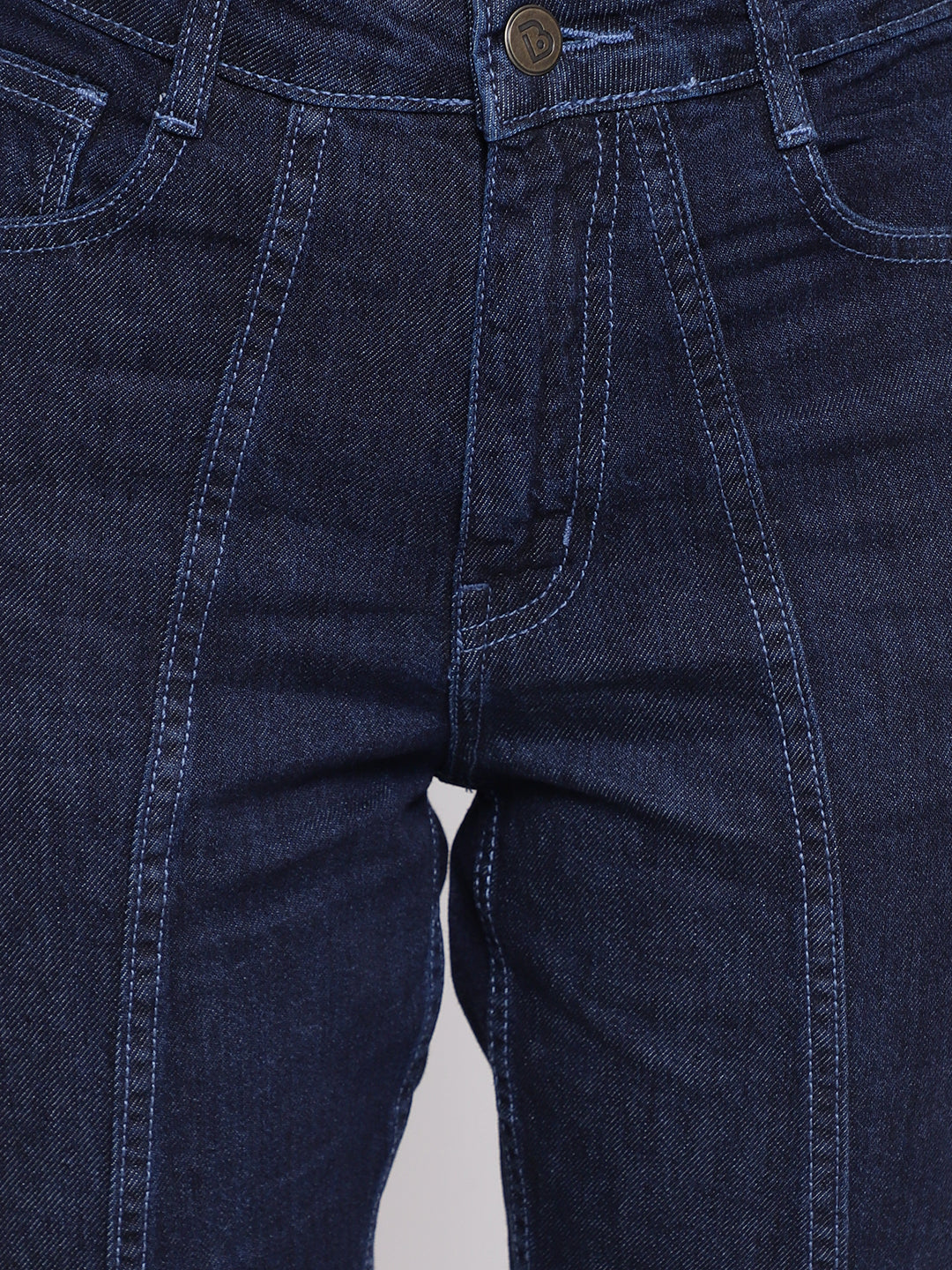 Dark Blue Asymmetric Jeans