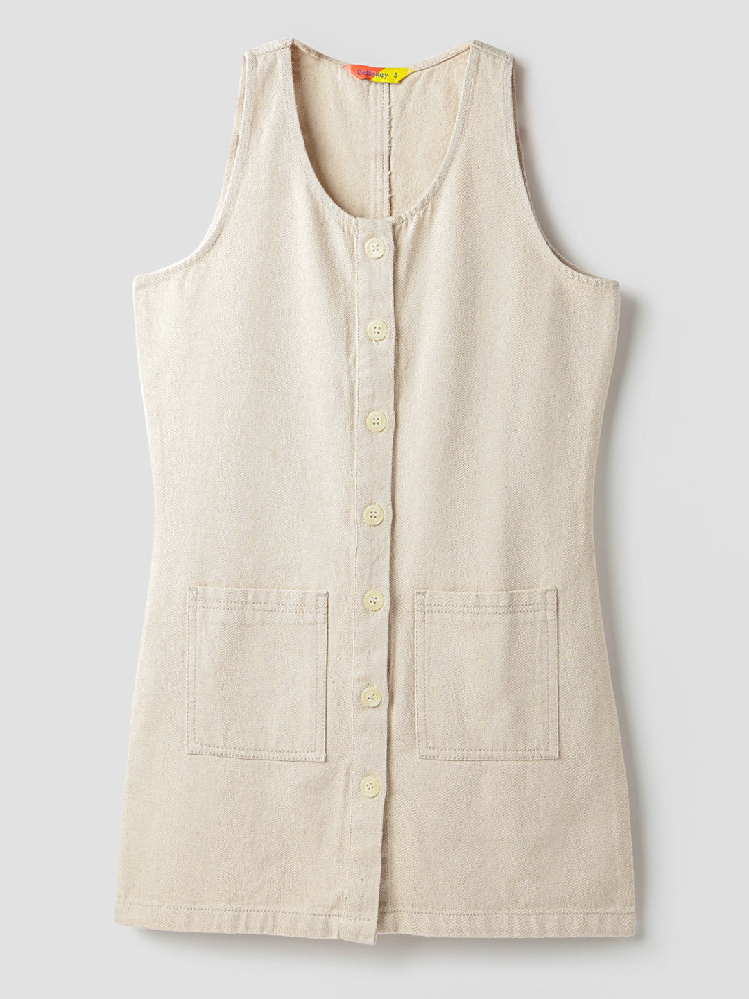 Off White Denim Mini Dress