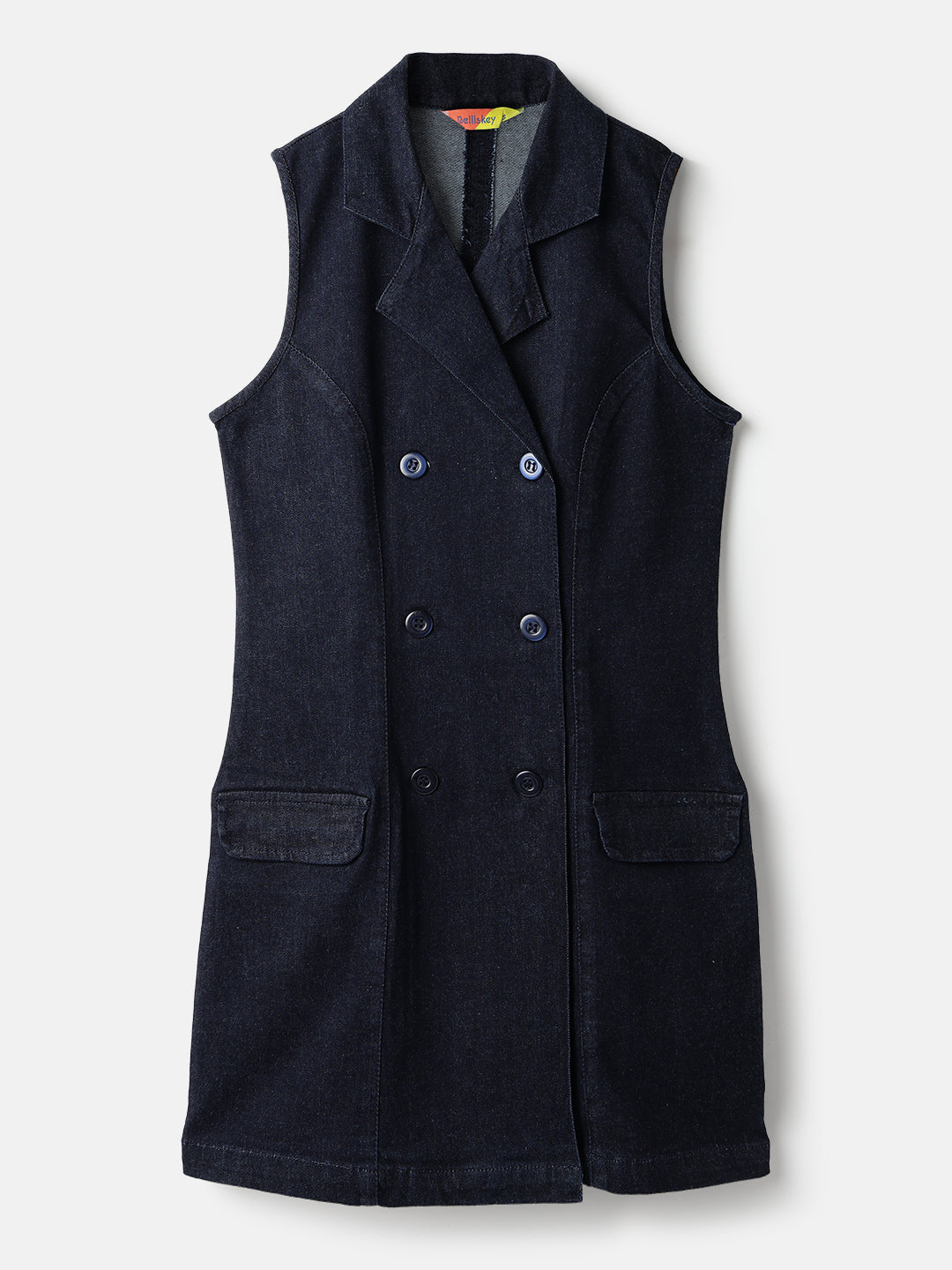 Dark Blue Denim Mini Dress