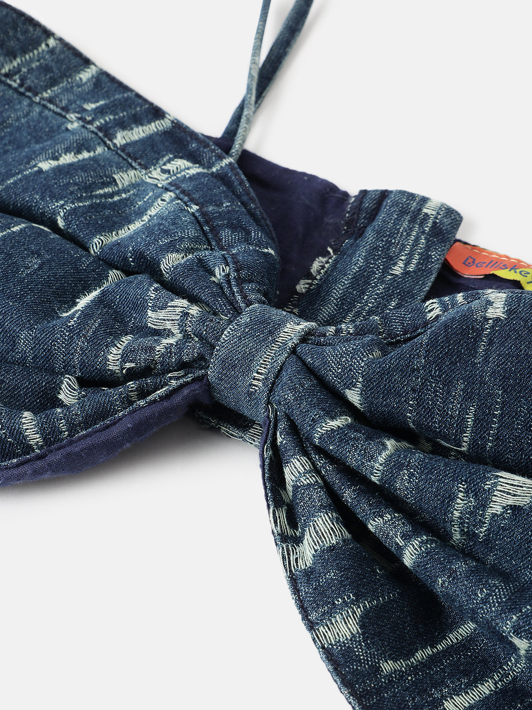Dark Blue Denim Sleeveless Top