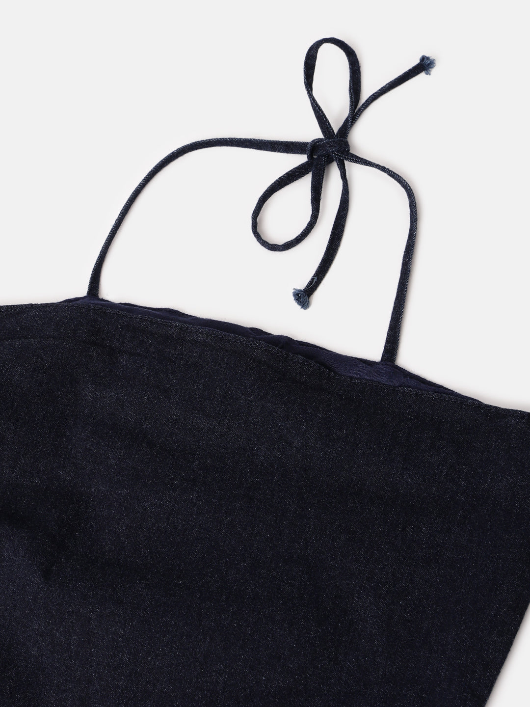 Dark Blue Denim Sleeveless Top