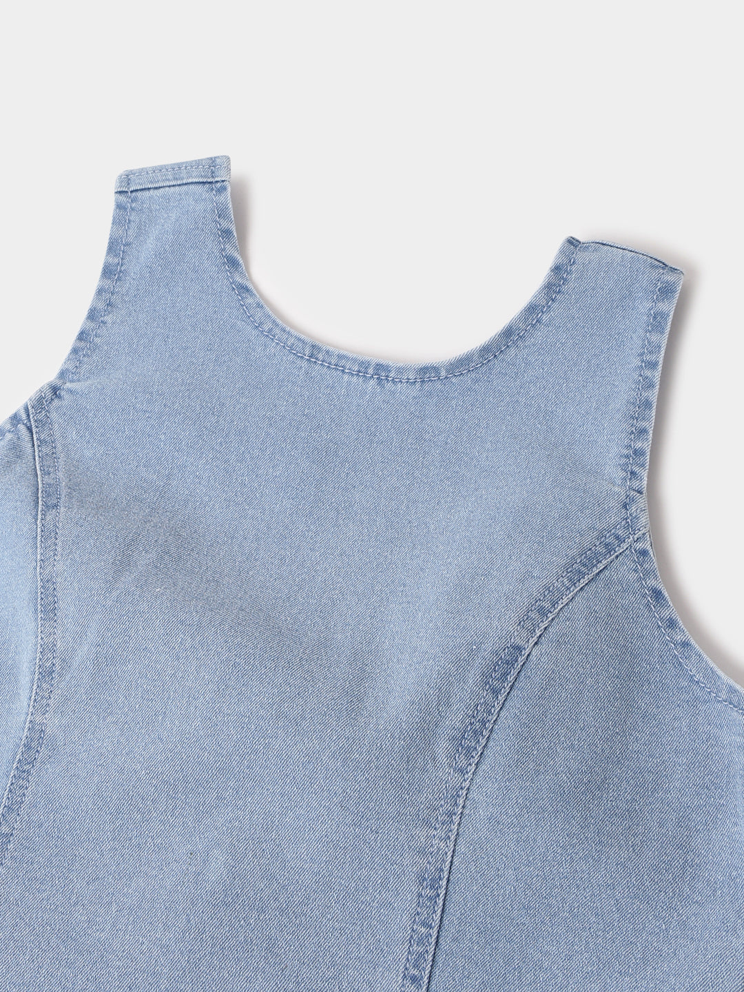Light Blue Denim Sleeveless Top