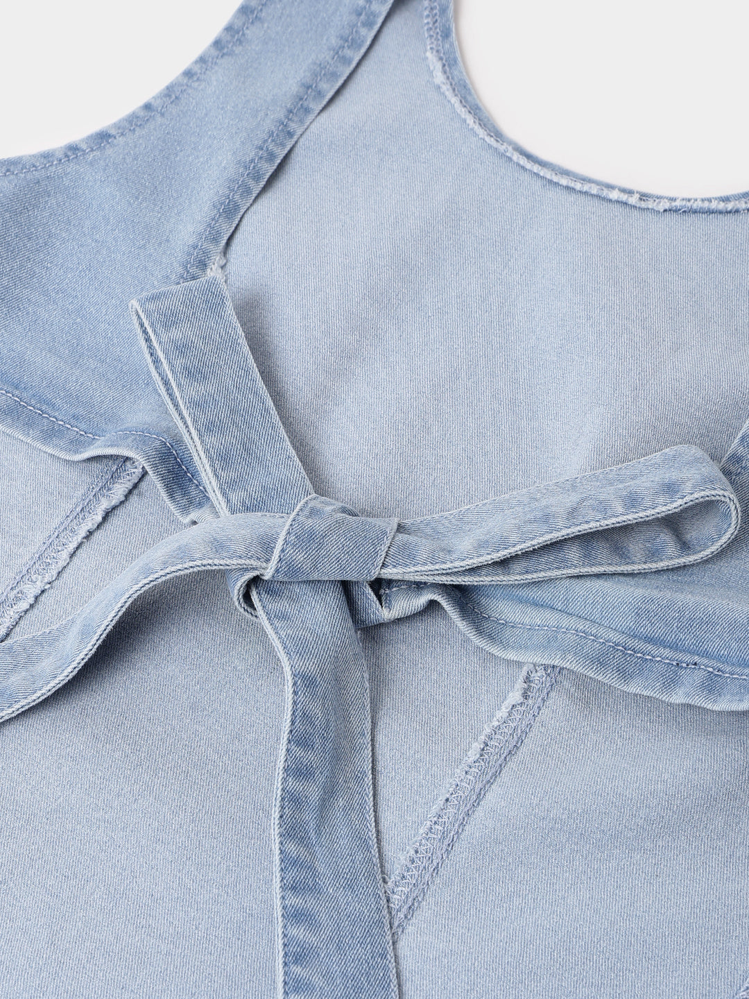 Light Blue Denim Sleeveless Top