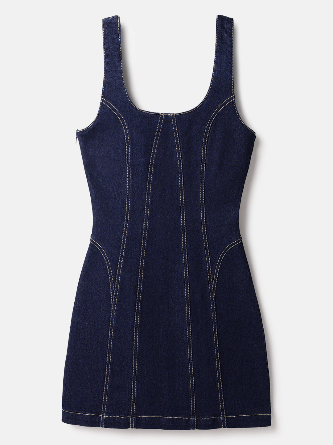 Blue Denim Midi Dress